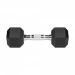 Rebel RBA-2325-5 Pogumované liatinové činky HEX 2 x 5 kg