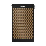 Rebel RBA-6002-GL Akupresúrna masážna podložka + vankúš 72 x 42 cm, čierna a zlatá