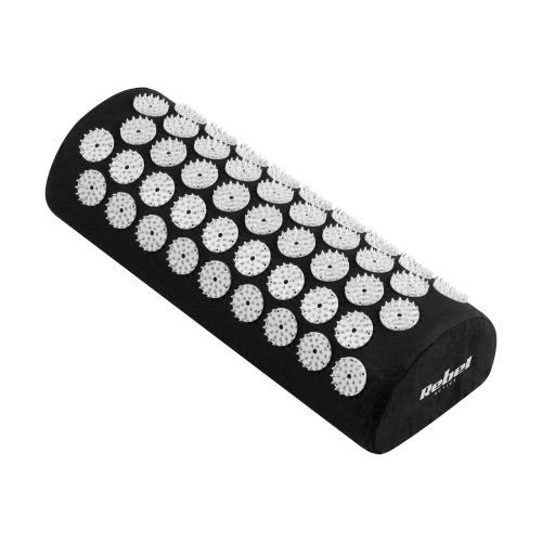 Rebel RBA-6003-BK Akupresurní masážní podložka XXL + polštářek 130 x 50 cm, černošedá