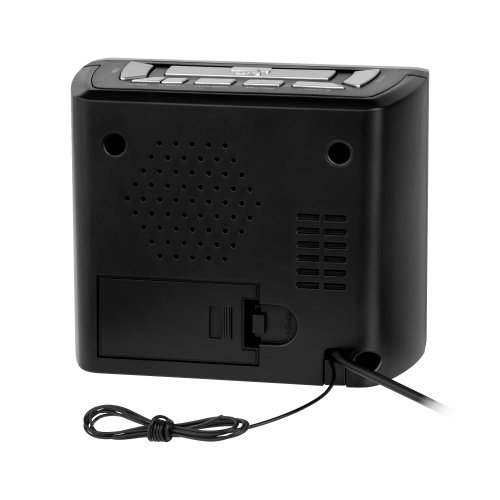 Kruger&Matz KM0821 Radiobudík LED, FM, 2x AAA 1,5 V, černý