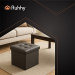 Ruhhy 25780 Stolička s úložným priestorom 38 x 38 cm sivá