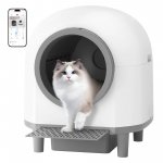 Nuxie 3165 Samočisticí kočičí toaleta s inteligentní smart Wi-Fi, 60 l, bílá