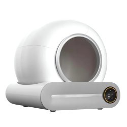 Nuxie 3166 Samočisticí kočičí toaleta s inteligentní smart Wi-Fi, 65 l, bílá