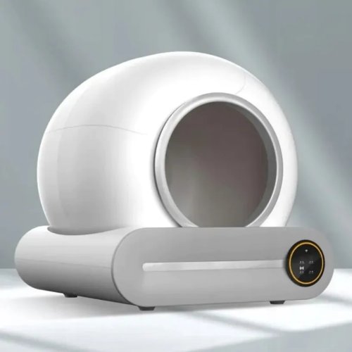 Nuxie 3166 Samočisticí kočičí toaleta s inteligentní smart Wi-Fi, 65 l, bílá