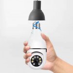 Foxter 3208 Wi-Fi kamera v žárovce s paticí E27 a otočnou hlavou 4MP ULTRA HD
