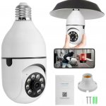 Foxter 3208 Wi-Fi kamera v žárovce s paticí E27 a otočnou hlavou 4MP ULTRA HD