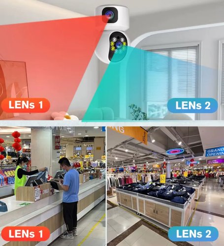 Foxter XT3210 Otočná kamera s dvojitým náklonom, Wi-Fi, HD zoom