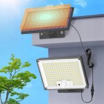 LedLight XT3436 Solárne vonkajšie osvetlenie 300W, IP65, senzor pohybu