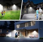 LedLight XT3436 Solárne vonkajšie osvetlenie 300W, IP65, senzor pohybu