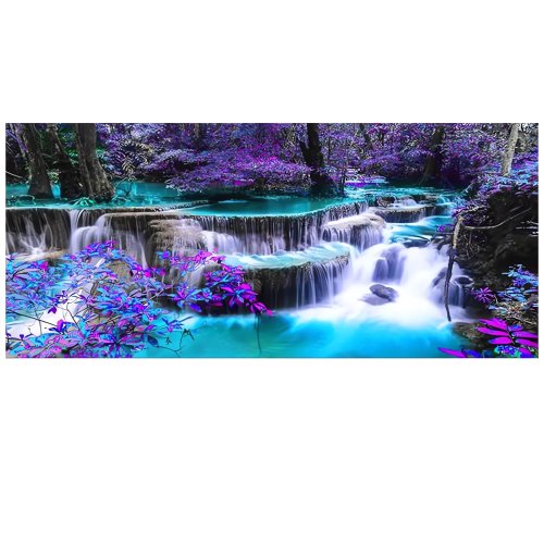 Foxter 3115 Diamantové malování 5D, 50 x 100 cm, Vodopády