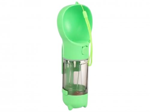 Nuxie 2384 Cestovní láhev pro psa 300 ml, 5 v 1 růžová