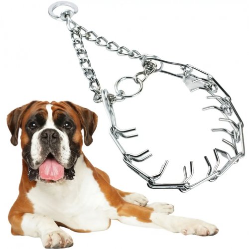 Nuxie 2932 Výcvikový obojek kovový ostnatý 44-55 cm, XL