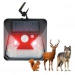 AFF 4481 Solárny odpudzovač zvierat, ultrazvuk, LED lampa, 2v1