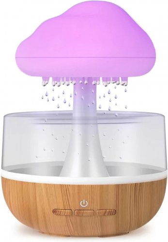 Verk 27484 Multifunkčná zvlhčovacia hubka, LED RGB, 200 ml, biela