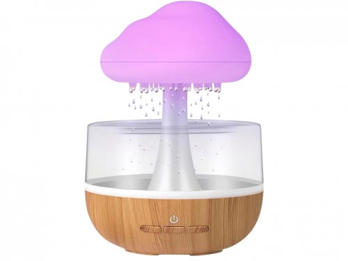 Verk 27484 Multifunkčná zvlhčovacia hubka, LED RGB, 200 ml, biela