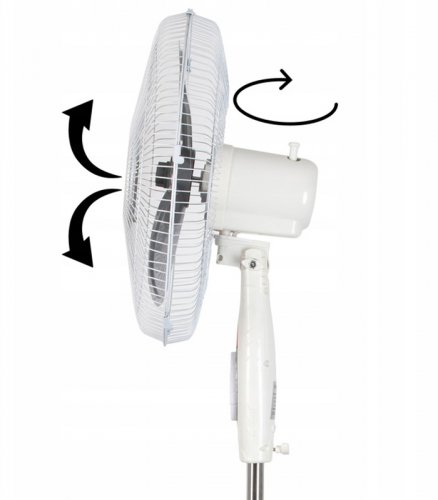 Gordon G166 Stojanový ventilátor d.40 cm, 60 W, biely