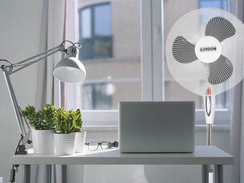 Gordon G166 Stojanový ventilátor d.40 cm, 60 W, biely