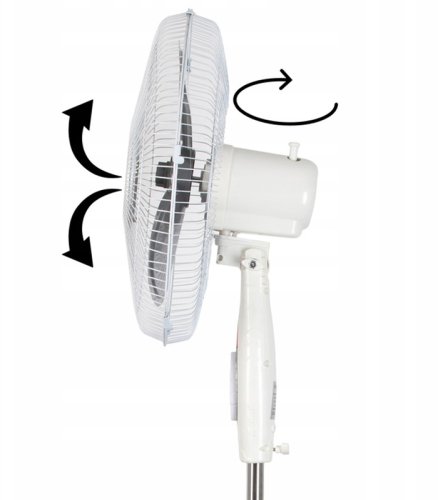 Gordon G166 Stojanový ventilátor d.40 cm, 60 W, biely