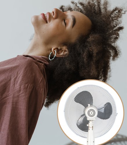 Gordon G166 Stojanový ventilátor d.40 cm, 60 W, biely