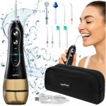 Soulima 25397 Bezdrôtová ústna sprcha - irigátor, 8 nástavcov, 2500 mAh, čierna