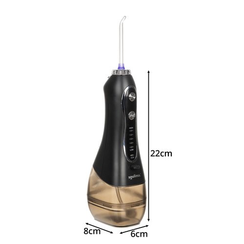 Soulima 25397 Bezdrôtová ústna sprcha - irigátor, 8 nástavcov, 2500 mAh, čierna