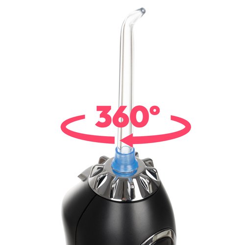 Soulima 25397 Bezdrôtová ústna sprcha - irigátor, 8 nástavcov, 2500 mAh, čierna