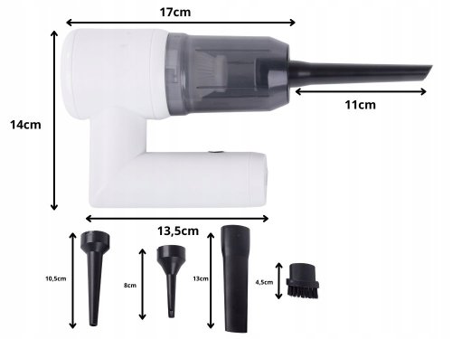 Verk 27505 Multifunkčný ručný vysávač 4 v 1, 2000 mAh, biely