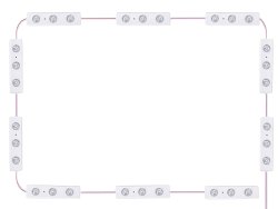 Verk 27515 LED pásek na zrcadlo USB, stmívatelný, 10 zářovek