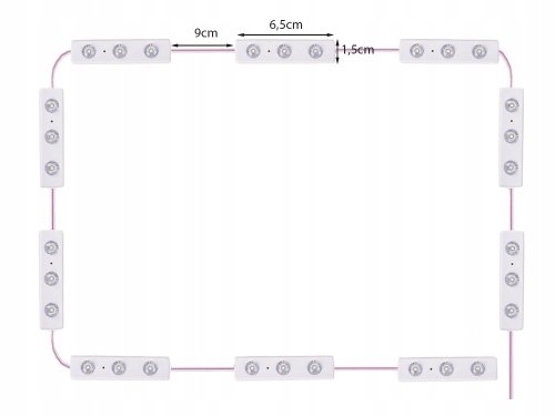 Verk 27515 LED zrkadlový pás USB, stmievateľný, 10 LED diód