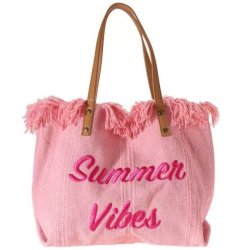 eCa TP11R Dámská plážová taška Sitruluk 50 x 36 x 14 cm, růžová