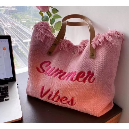 eCa TP11R Dámska plážová taška Sitruluk 50 x 36 x 14 cm, ružová