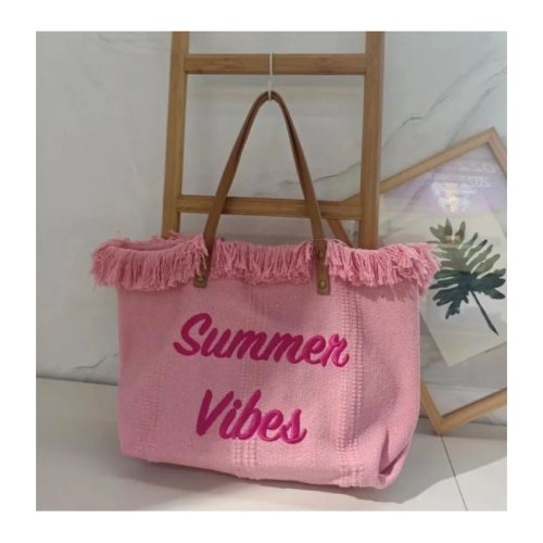 eCa TP11R Dámska plážová taška Sitruluk 50 x 36 x 14 cm, ružová