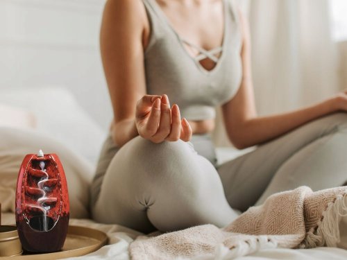 Verk 27420 Keramická aromaterapeutická lampa, červená