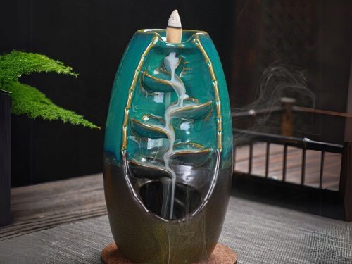 Verk 27420 Keramická aromaterapeutická lampa, modrá