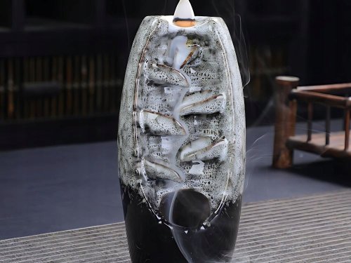 Verk 27420 Keramická aromalampa kouřový vodopád, šedá