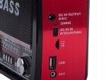 Verk 27543 Přenosné analogové rádio FM/M/SD, USB, AUX, SD, MP3, červené