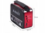 Verk 27543 Přenosné analogové rádio FM/M/SD, USB, AUX, SD, MP3, červené