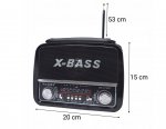 Verk 27543 Přenosné analogové rádio FM/M/SD, USB, AUX, SD, MP3, červené