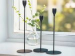 Verk 27581 Sada svícnů Glamour, 3 ks černé