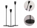 Verk 27581 Sada svícnů Glamour, 3 ks černé