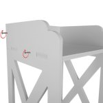 Ruhhy 25763 Koupelnová skříňka 80 x 20 x 21 cm, bílá