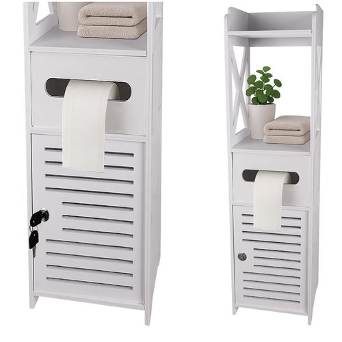 Ruhhy 25763 Koupelnová skříňka 80 x 20 x 21 cm, bílá