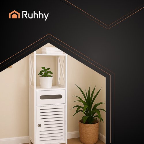 Ruhhy 25763 Koupelnová skříňka 80 x 20 x 21 cm, bílá