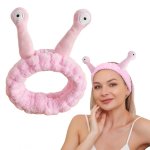 eCa OPK22R Čelenka plyšová šnek, růžová