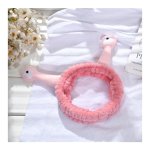 eCa OPK22R Čelenka plyšová šnek, růžová