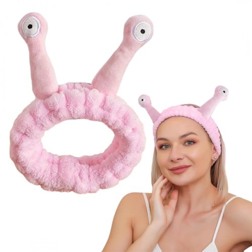 eCa OPK22R Čelenka plyšová šnek, růžová