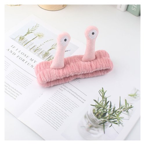 eCa OPK22R Čelenka plyšová šnek, růžová