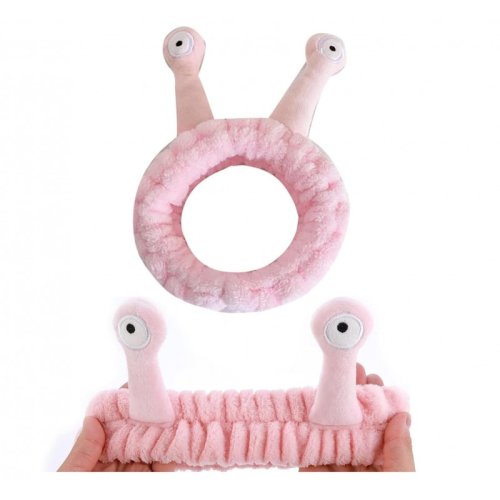 eCa OPK22R Čelenka plyšová šnek, růžová