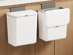 Verk 27571 Závěsný odpadkový koš s víkem 9L, bílý