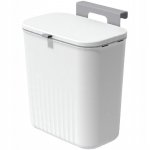 Verk 27571 Závěsný odpadkový koš s víkem 9L, bílý